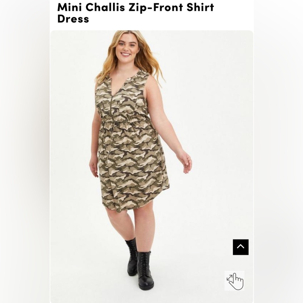 Torrid Sleeveless Camo Dress
